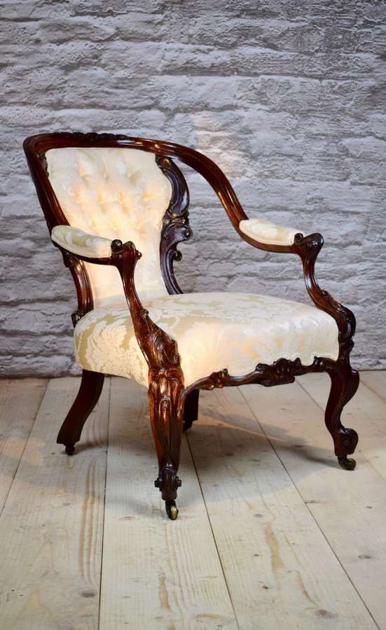19th century rosewood armchair.