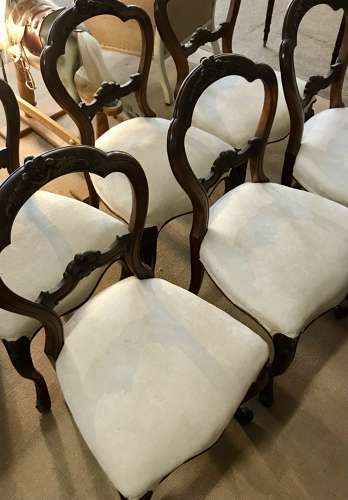 Balloon Back Chairs in Walnut