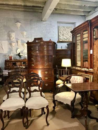 Balloon Back Chairs in Walnut